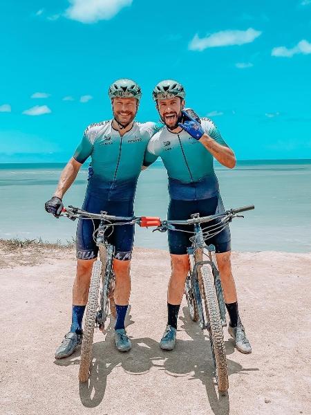 Rodrigo Hilbert e Luiz Parrella na Brasil Ride - Reprodução/Instagram