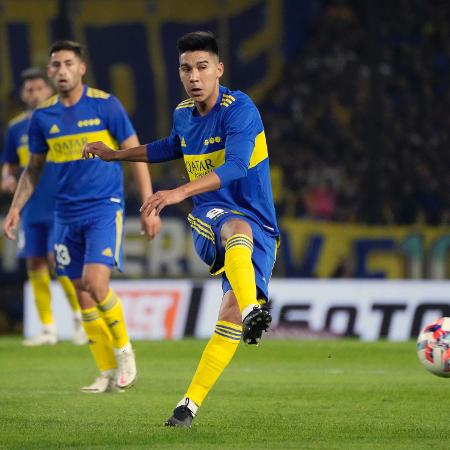 Pol Fernández, meia do Boca Juniors, na Bombonera