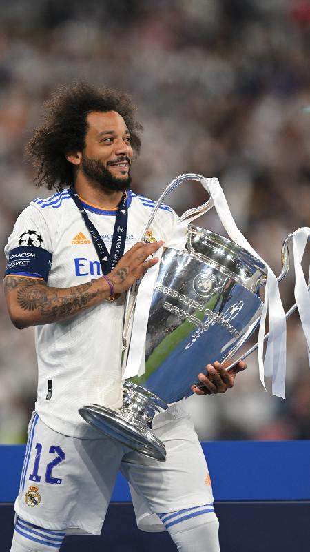 Champions: Marcelo pode se despedir do Real como 2º maior vencedor