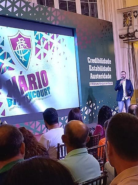 Apresentação do presidente do Fluminense, Mário Bittencourt, nas Laranjeiras - Igor Siqueira/UOL