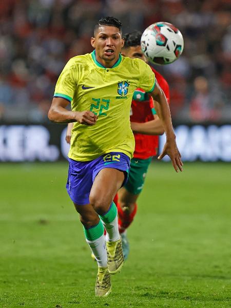 Rony, atacante do Palmeiras, estreou pela seleção brasileira no duelo contra o Marrocos, na cidade de Tanger - Rafael Ribeiro/CBF
