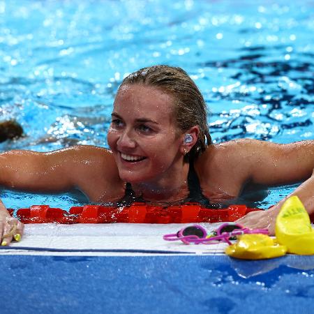 Ariarne Titmus faturou o ouro para a Austrália na prova dos 400 metros livre feminino das Olimpíadas