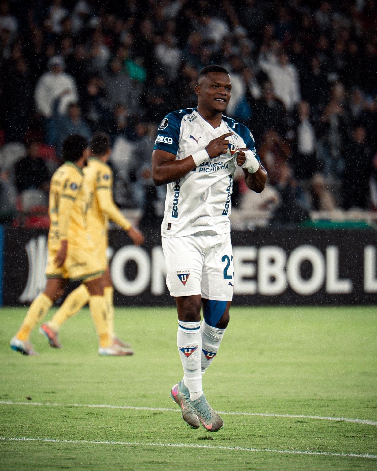 Yerlin Quiñónez abriu o placar para a LDU contra o Mirassol pela 2ª rodada da Libertadores - undefined