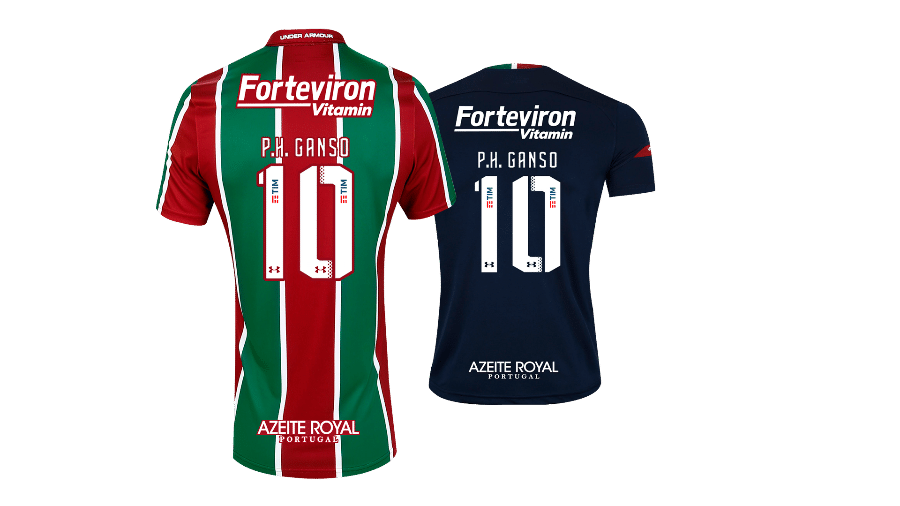 Camisa do Fluminense terá logo da Azeite Royal na barra das costas - Reprodução / site Fluminense