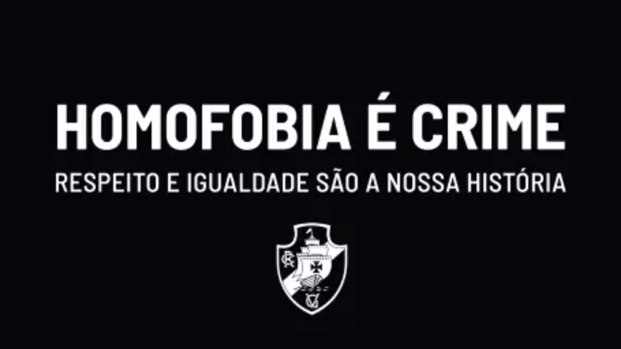 Vasco divulgou vídeo de combate à homofobia com os atletas Talles Magno, Leandro Castan e Fernando Miguel - Reprodução / Twitter do Vasco