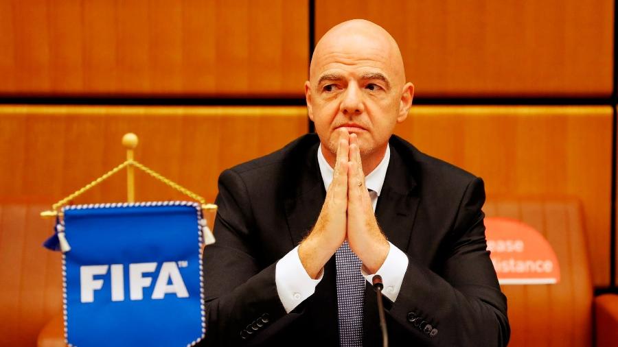 Gianni Infantino, presidente da Fifa, estava ciente sobre a criação da Superliga, aponta o jornal norte-americano New York Times - LEONHARD FOEGER