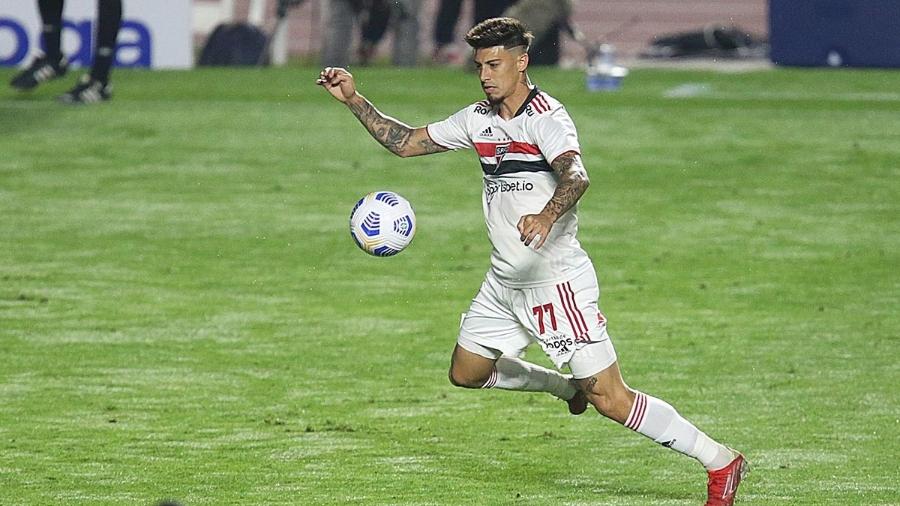Emiliano Rigoni, durante a partida entre São Paulo e Fortaleza - Paulo Pinto/São Paulo FC