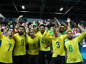 Brasil vence e conquista o bronze no goalball masculino nas Paralimpíadas