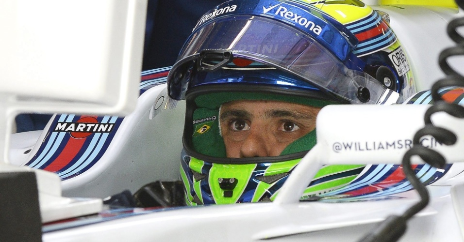 O brasileiro Felipe Massa, da Williams, teve rendimento discreto nesta sexta-feira