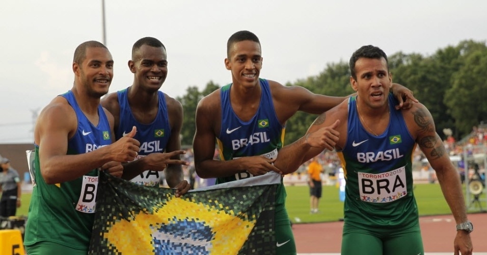 Brasil foi medalha de prata no 4x100m masculino