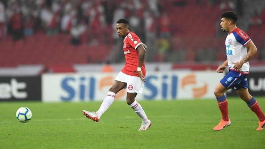 Edenílson, durante partida entre Inter e Bahia - Ricardo Duarte/Internacional