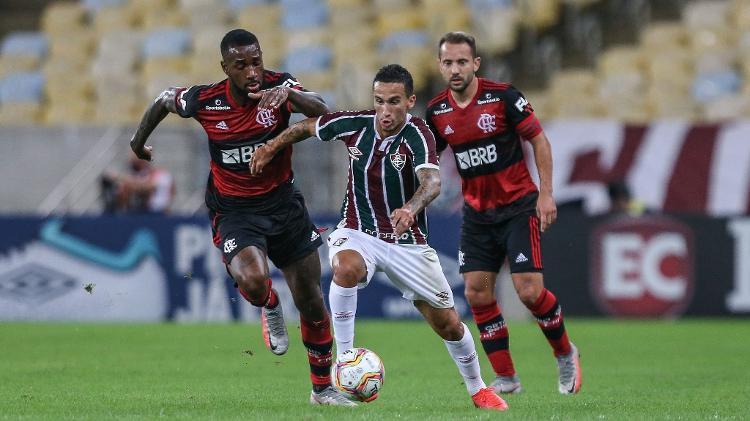Dodi fez boa partida como 'terceiro volante' de Odair Hellmann no Fluminense - Lucas Merçon/Fluminense FC - Lucas Merçon/Fluminense FC