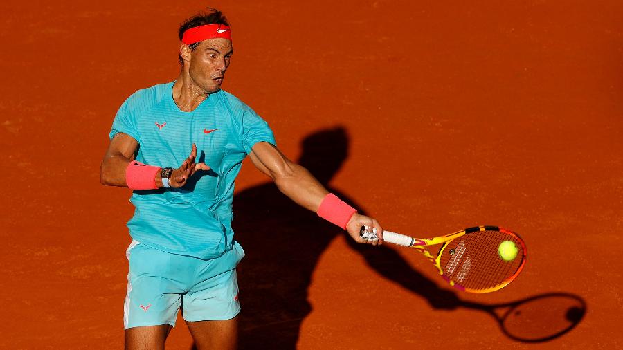 Rafael Nadal durante semifinal de Roland Garros contra o argentino Diego Schwartzman - Clive Brunskill/Getty Images