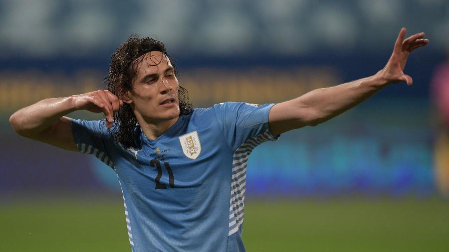 O Uruguai de Cavani (foto) é um dos que podem aparecer no caminho da seleção brasileira - Twitter da Copa América