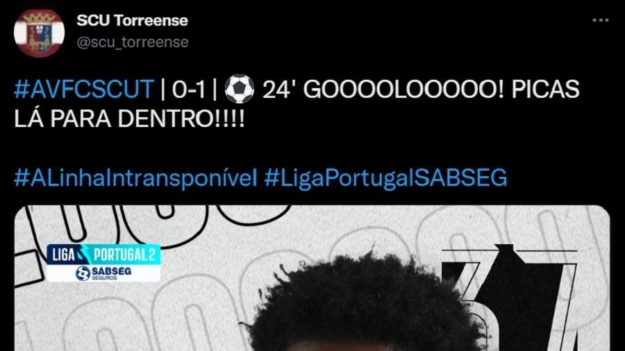 O clube SCU Torreense disputa a segunda divisão do futebol português - Reprodução