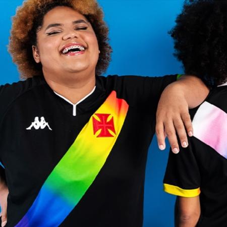 Nova camisa do Vasco em homenagem à causa LGBTQIAPN+  - Divulgação/Alessandra Lima/Vasco