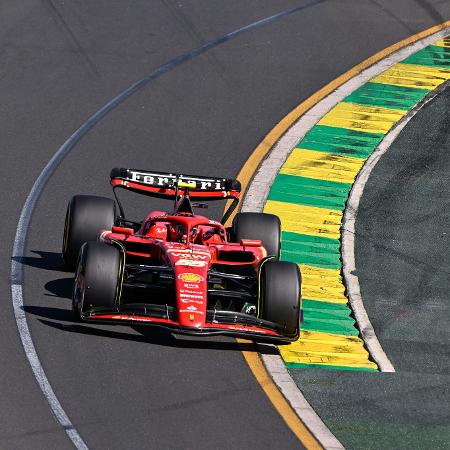 Carlos Sainz Jr., da Ferrari, durante o GP da Austrália de F1