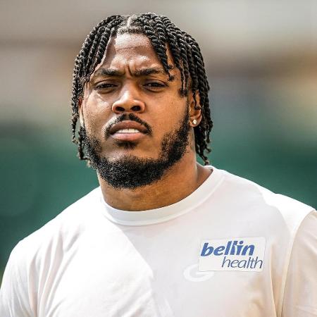 Josh Jacobs, jogador do Green Bay Packers Josh Jacobs, jogador do Green Bay Packers