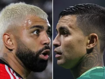 Flamengo e Palmeiras negociam troca entre Gabigol e Dudu