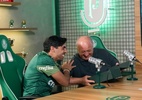 Felipão recebe presente de Abel em encontro no CT do Palmeiras e elogia treinador - Reprodução/Instagram/@Palmeiras