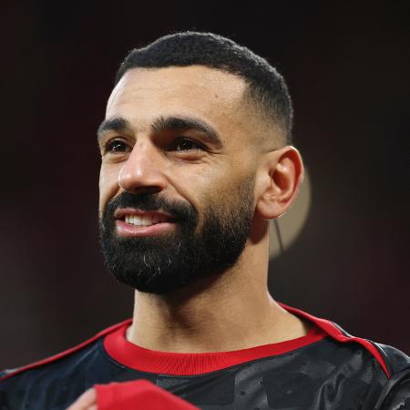 Salah, atacante do Liverpool, durante jogo contra o Everton no Campeonato Inglês Salah, atacante do Liverpool, durante jogo contra o Everton no Campeonato Inglês