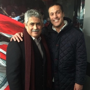 Júlio César postou foto com o presidente do Benfica para negar que tivesse sido afastado pelo clube - Júlio César/Instagram