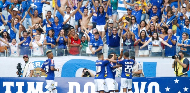 Cruzeiro comemora gol contra o Guarani-MG - Washington Alves/Light Press/Cruzeiro