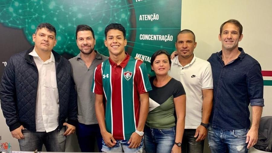 Matheus Martins assinou com o Fluminense até 2022 - Divulgação/Brazil Football
