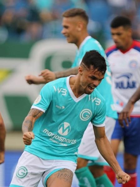 Michael comemora gol do Goiás contra o Bahia - Heber Gomes/AGIF