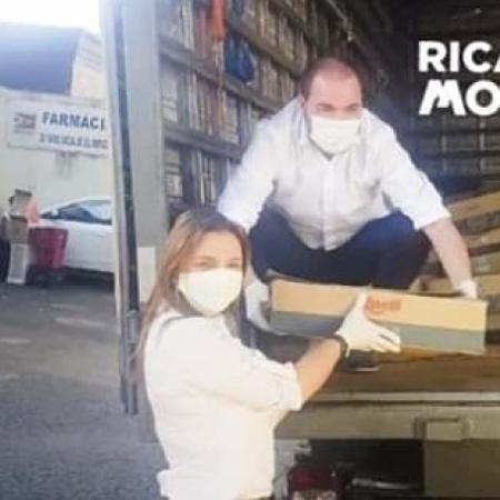 Ricardo Molina inseriu seu próprio nome em imagem de doações feitas em live - Reprodução/Facebook