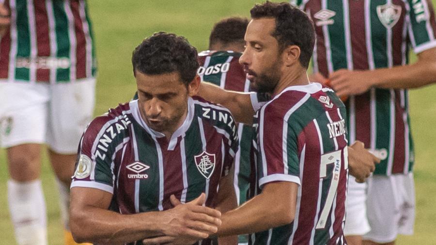 Juntos como titulares do Fluminense, Fred e Nenê tem média de briga por título do Brasileirão - MAGA JR/ESTADÃO CONTEÚDO
