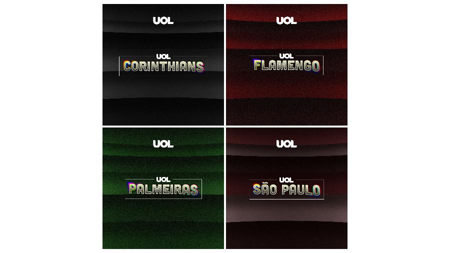 UOL lança podcast semanal de Corinthians, Flamengo, Palmeiras e São Paulo nesta terça-feira - Arte UOL