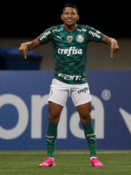Rony comemora o gol do Palmeiras contra o Independiente del Valle - Divulgação/ Conmebol
