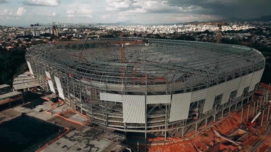 Arena MRV está localizada no bairro Califórnia, na Região Noroeste de Belo Horizonte  - Divulgação/Arena MRV
