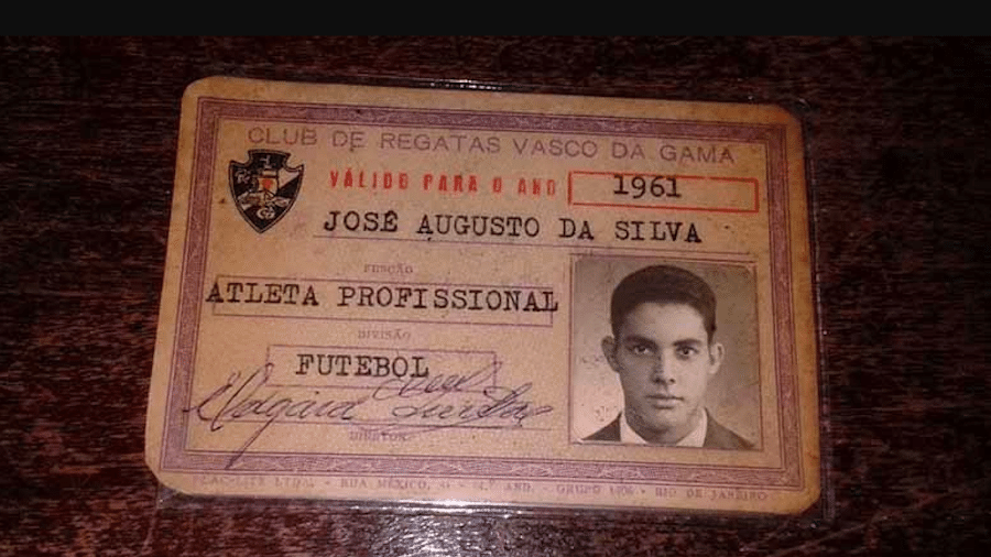A carteirinha de atleta do ex-goleiro Ita, do Vasco da Gama - Que Fim Levou?