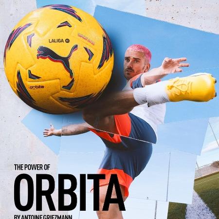 Griezmann foi o astro da campanha de lançamento da nova bola de La Liga