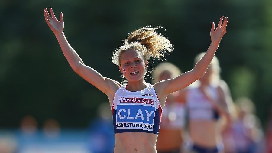 A britânica Bobby Clay quando ainda competia, antes de ser diagnosticada com RED-S - Joosep Martinson/Getty Images