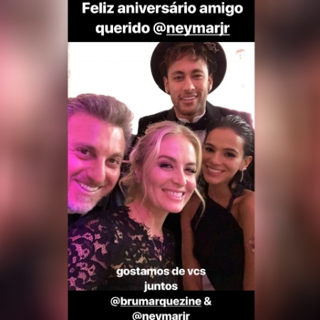 Luciano Huck e Angélica prestigiam aniversário de Neymar em Paris - reprodução/Instagram - reprodução/Instagram