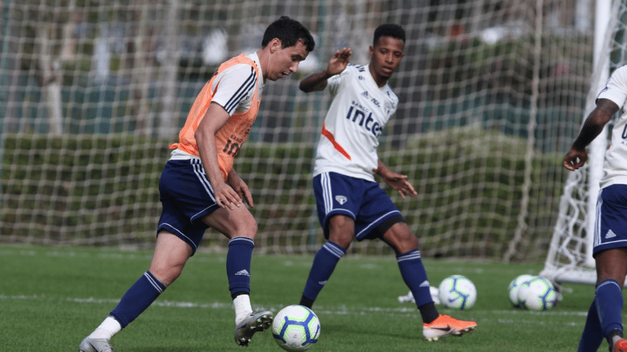 Pablo foi o destaque nos períodos de treino com seis gols - Reprodução/Twitter São Paulo