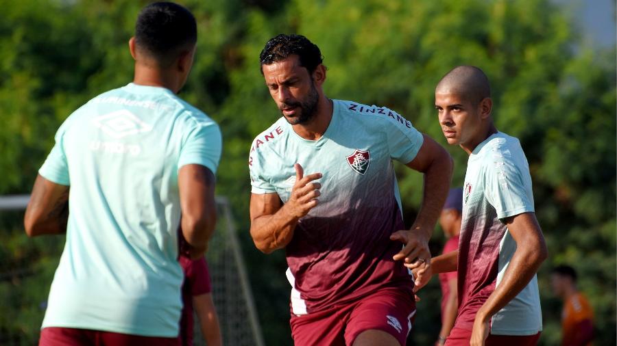 Atacante Fred treina em reapresentação do elenco principal do Fluminense - Mailson Santana / Fluminense F.C.