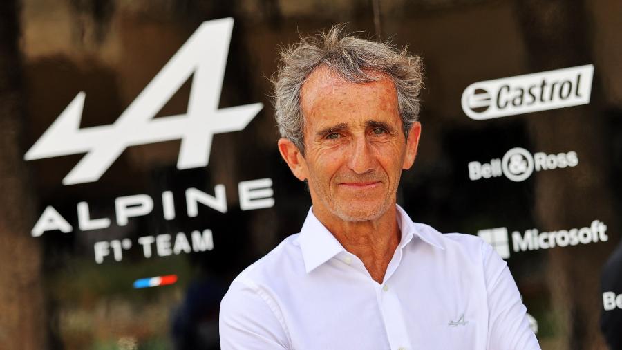 O francês Alain Prost, tetracampeão da F1, que deixou o posto de consultor da Alpine - Alpine