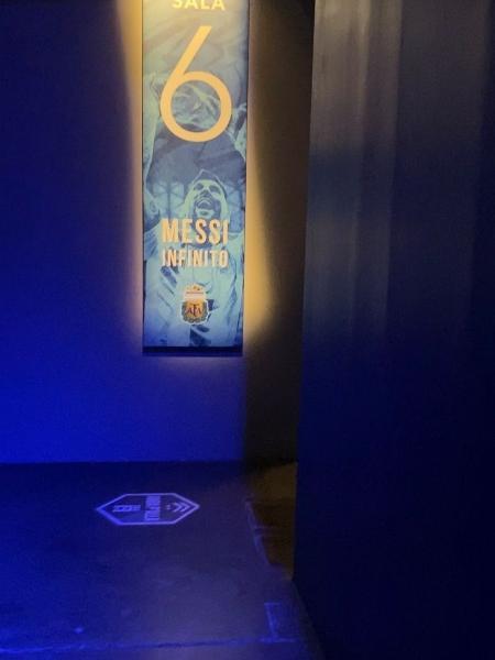 Entrada da sala de Messi na exposição da AFA em Buenos Aires - Acervo pessoal Júnior Marques