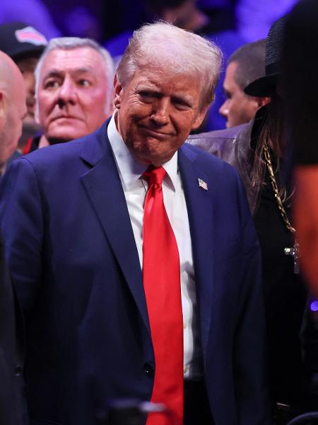 Donald Trump foi ao Madison Square Garden para assistir ao UFC 309