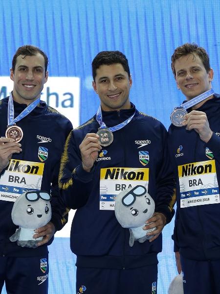Com César Cielo, Brasil foi bronze no 4x50 medley no Mundial de Piscina Curta - Satiro Sodré/SSPress/CBDA