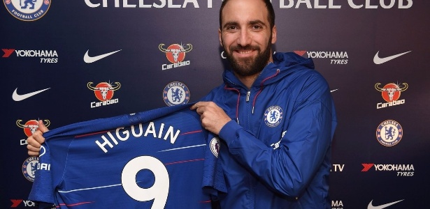 Emprestado ao Chelsea, Higuaín foi chamado de mercenário por torcedor do Milan - divulgação/Chelsea