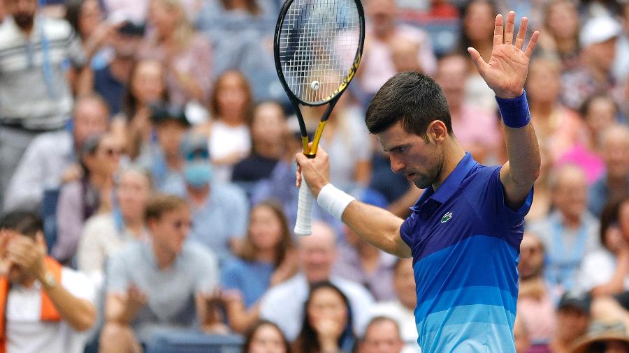 Novak Djokovic derrotado na final do US Open de 2021 - Getty Images