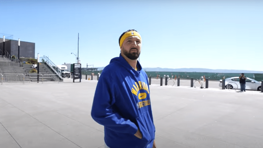 Youtuber Dawson Gurley se passou por Klay Thompson, astro do Golden State Warriors - Reprodução/YouTube