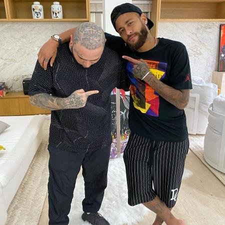 Adão Rosa já fez quase 40 tatuagens em Neymar - Reprodução/Instagram