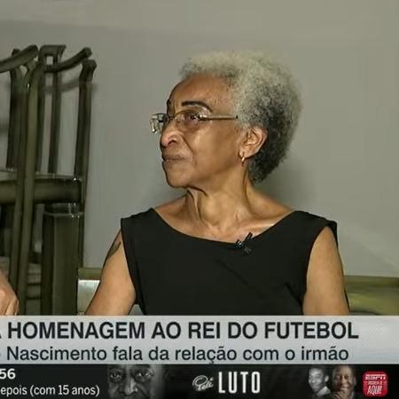 Maria Lúcia, irmã de Pelé, deu entrevista à ESPN - Reprodução/ESPN