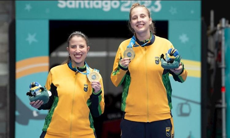 Jennyfer Parinos e Danielle Rauen com o ouro no Parapan de Santiago-2023 Jennyfer Parinos e Danielle Rauen com o ouro no Parapan de Santiago-2023